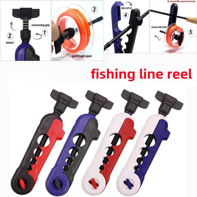 

1PC/2PCS Fishing Line Winder Portable Reel Line Spooler Machine Spinning Reel Baitcasting Reel Spooling Carp Fishing Equipment