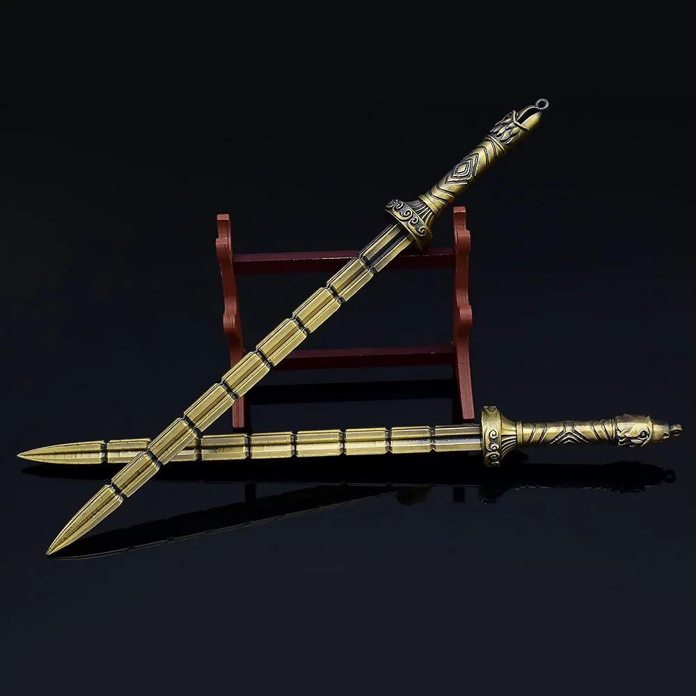 

Оружие Yue Fei 22 см меч королевская Катана Игрушки для мальчиков мечи из настоящей стали Аниме Бесплатная доставка товары оружие брелок подаро...
