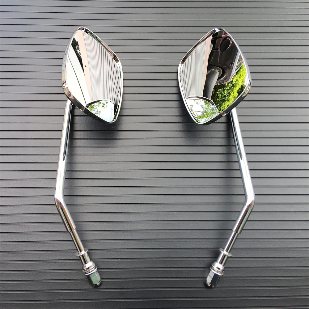 Хромированное боковое зеркало заднего вида для мотоцикла Harley Davidson Dyna Sportster Softail