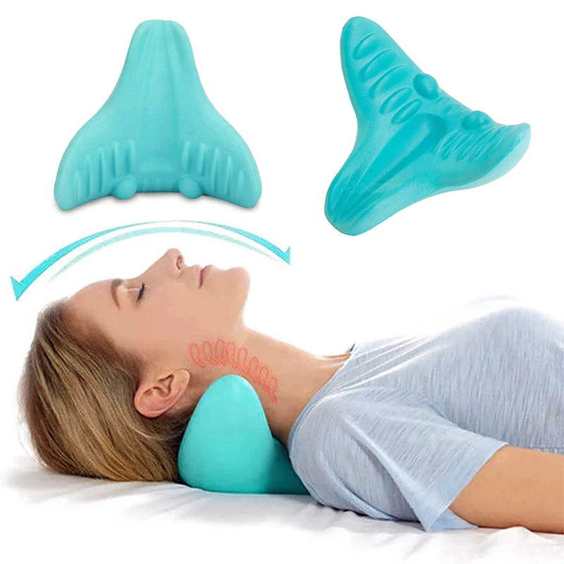 Neck Pain Relief Muscle Stimulator Cervical Pillow Neck and Shoulder Relaxer Chiropractic Massage Stretchers Stretcher Traction