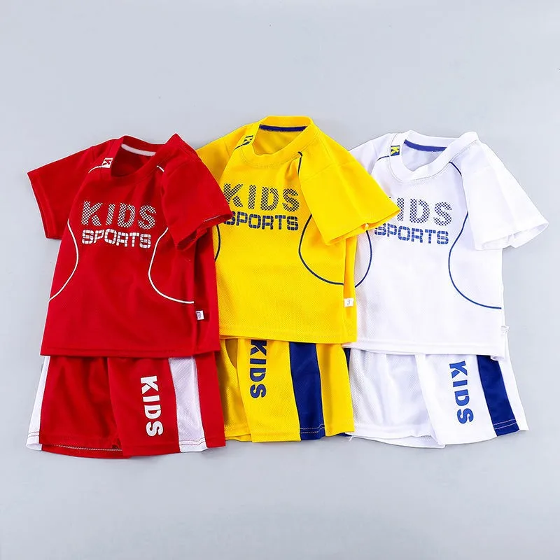 

1 2 3 4 5 Year Old Kids Basketball Suit Summer Boy Girl Sports Sets Children's Clothes 2 Piece Set Boys T-shirt +shorts Outfits