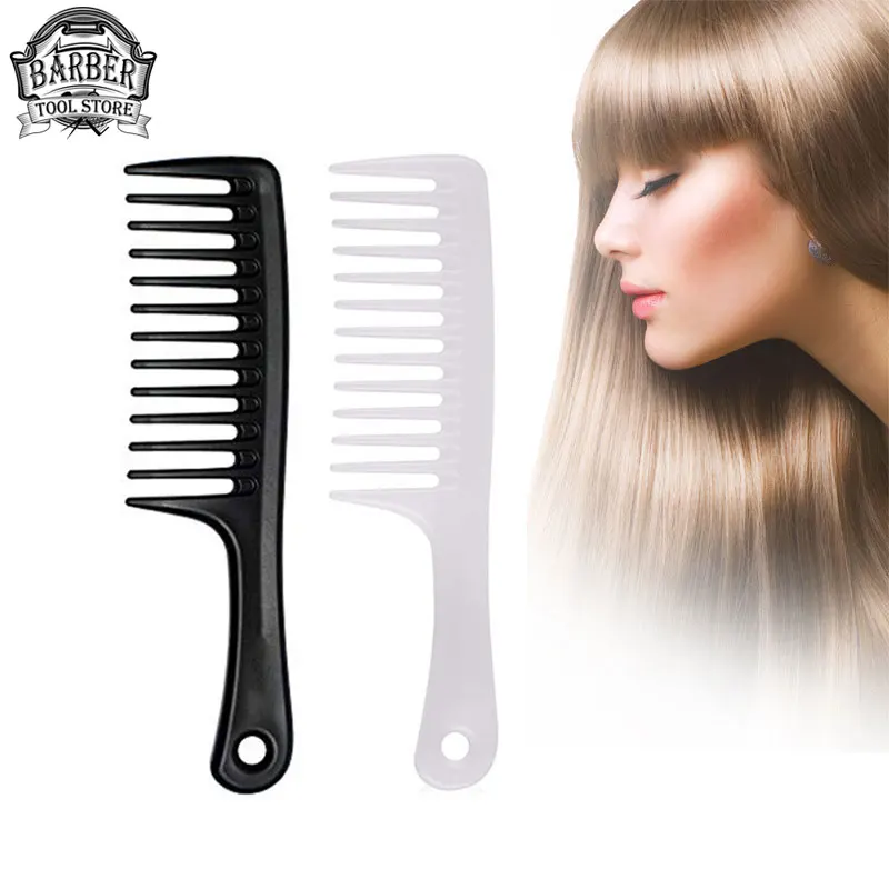 

Anti-Static Large Wide Tooth Comb Hairdressing Comb Adult Female Smooth Hair Comb Wide-tooth No Knot Thickened Hairdressing Comb