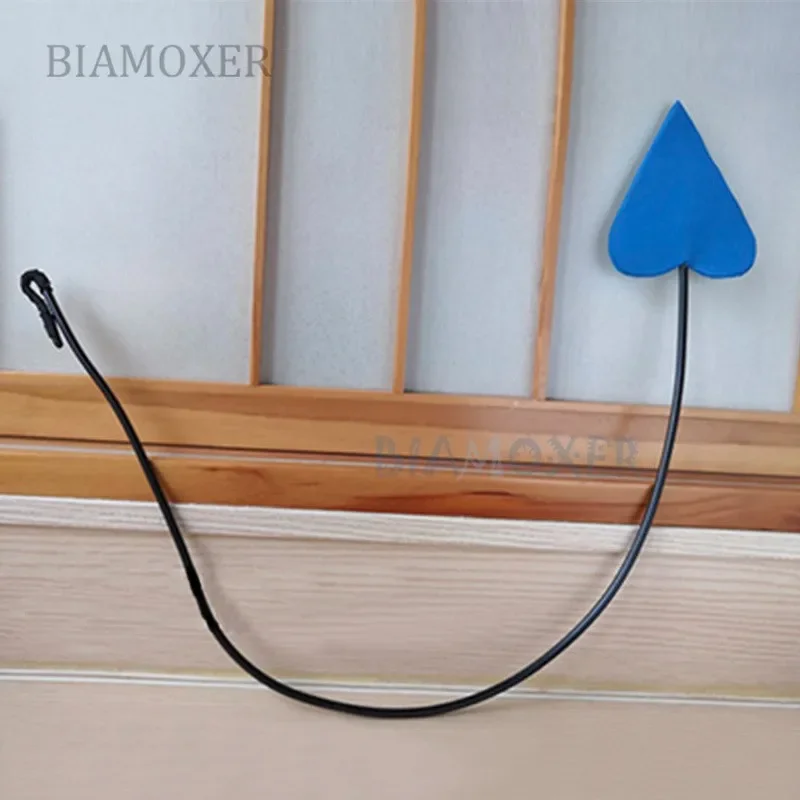 8 стилей дьявол хвост косплей зло синий красный черный сердце рубашка нет