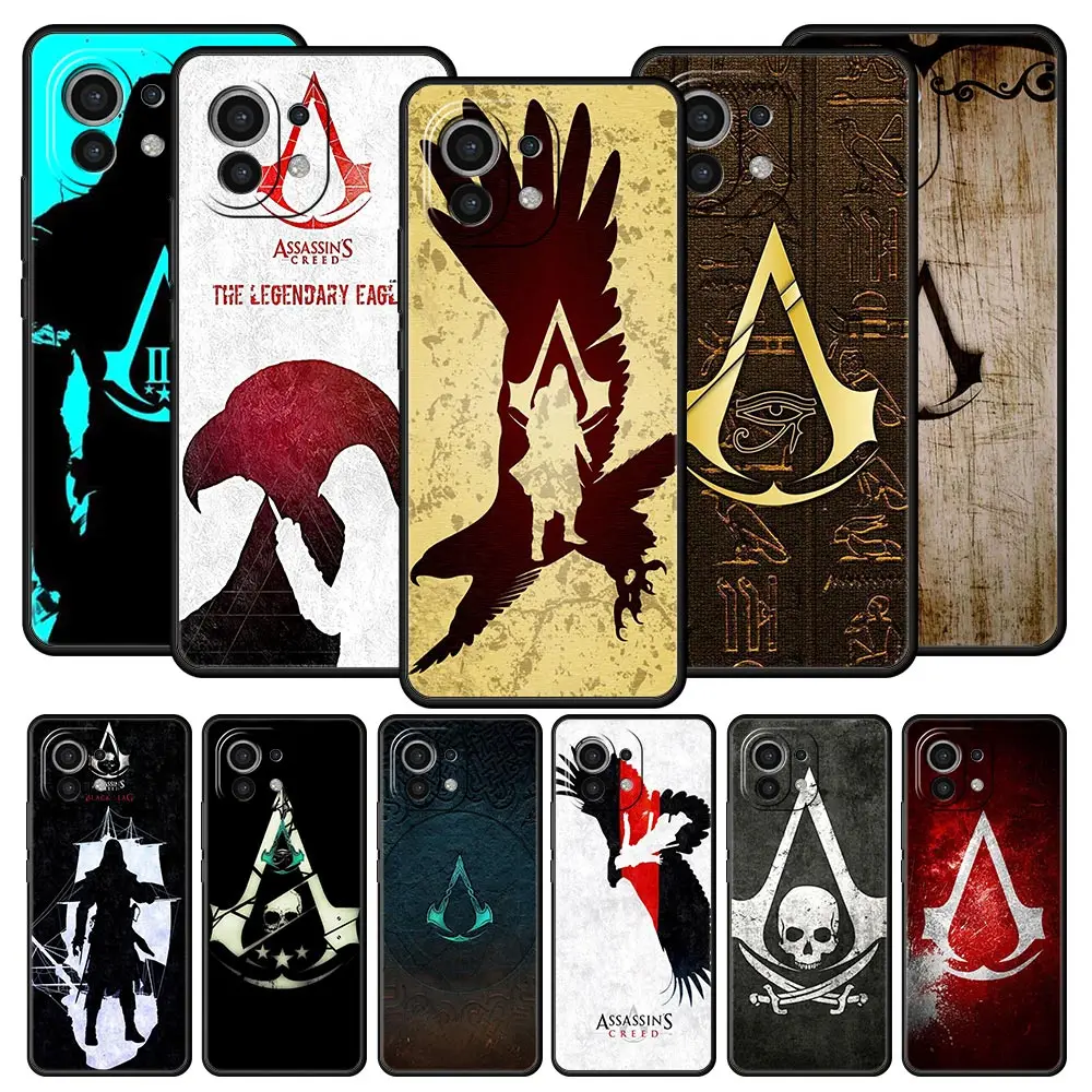 

Чехол для телефона с игрой Assassins для Xiaomi Poco X3 NFC F3 M3 M4 Mi Note 10 12 11 Ultra 11T Pro 10T Lite 5G 9T 11i 11X, мягкий черный Чехол