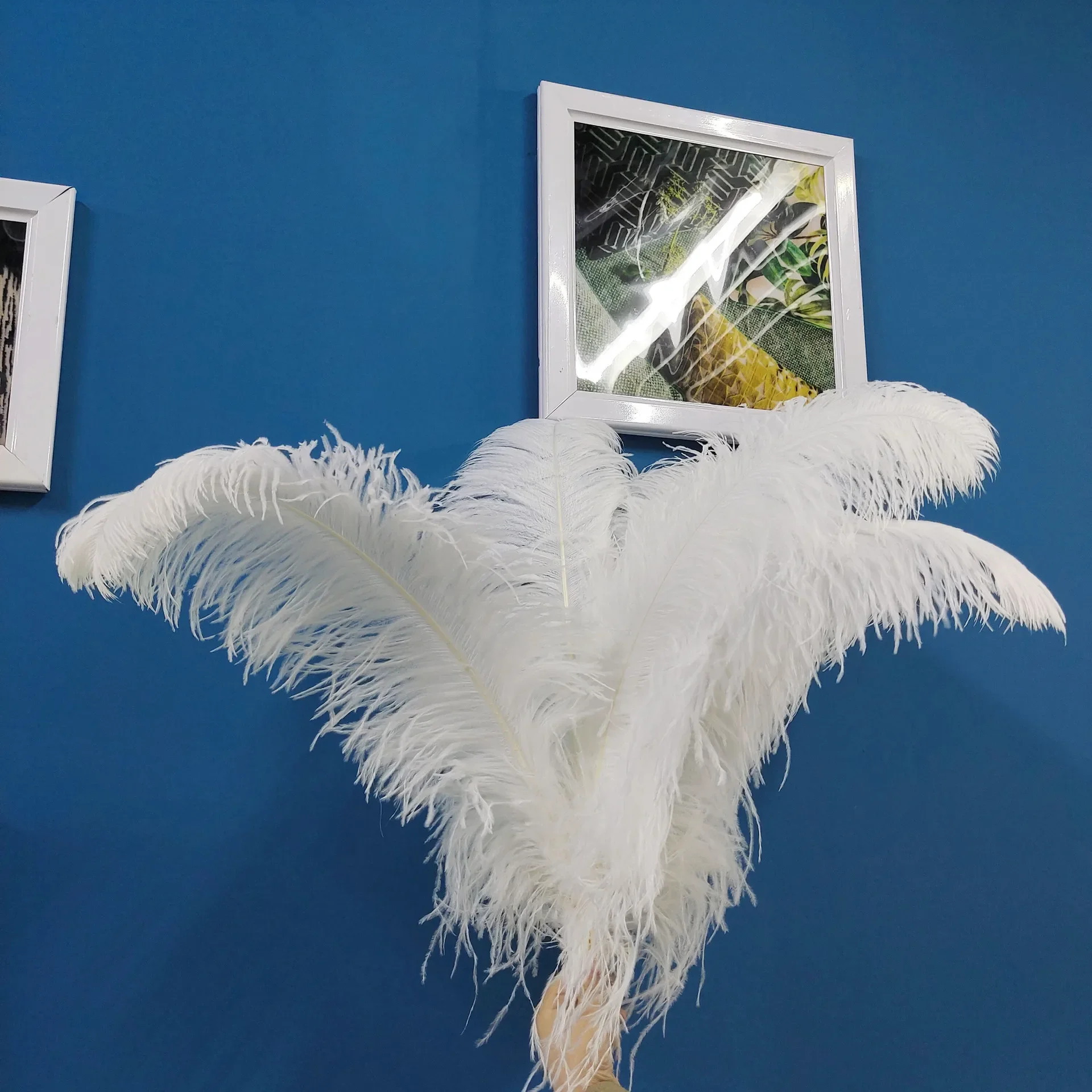 20 шт. 75-80 см белые страусиные перья центральные украшения для стола свадебной