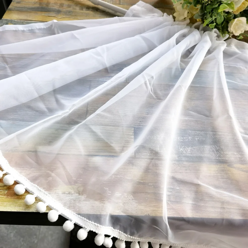 

Пасторальные полузатемняющие шторы AiFish из полиэстера и хлопка