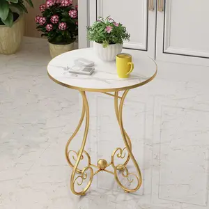 Coffee Tables Living Room Furniture Wrought Iron Small Sofa Round Small Bedside Table Balcony Ins Wooden Tea Table Living Room
