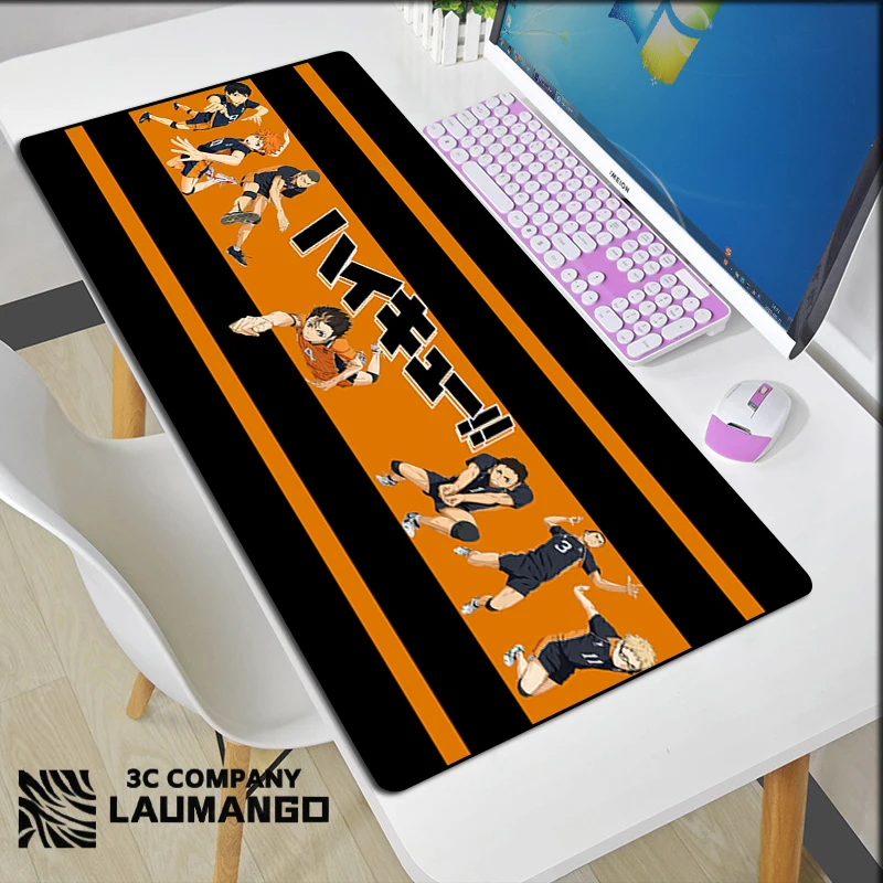 

Haikyuu коврик для мышки с аниме расширенные игровые аксессуары Xxl коврик для мыши Коврик для Мыши игровые настольные коврики для шкафа клавиат...