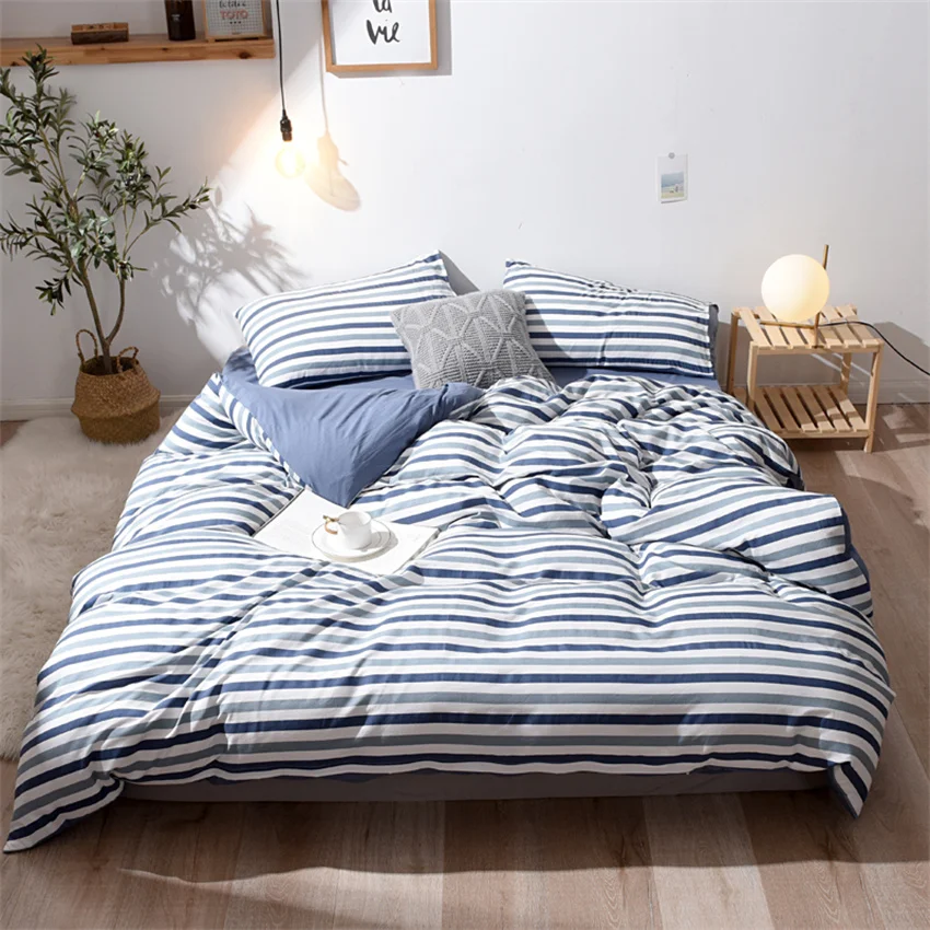 Постельное белье в японском стиле хлопковый пододеяльник чехол для подушки