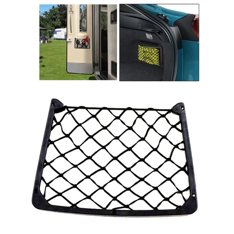 

Автомобильная Сетчатая Сумка с винтами для надежной установки в Автомобиль RV Home Marine Bus сиденье с пластиковой рамой и растягивающейся сеткой