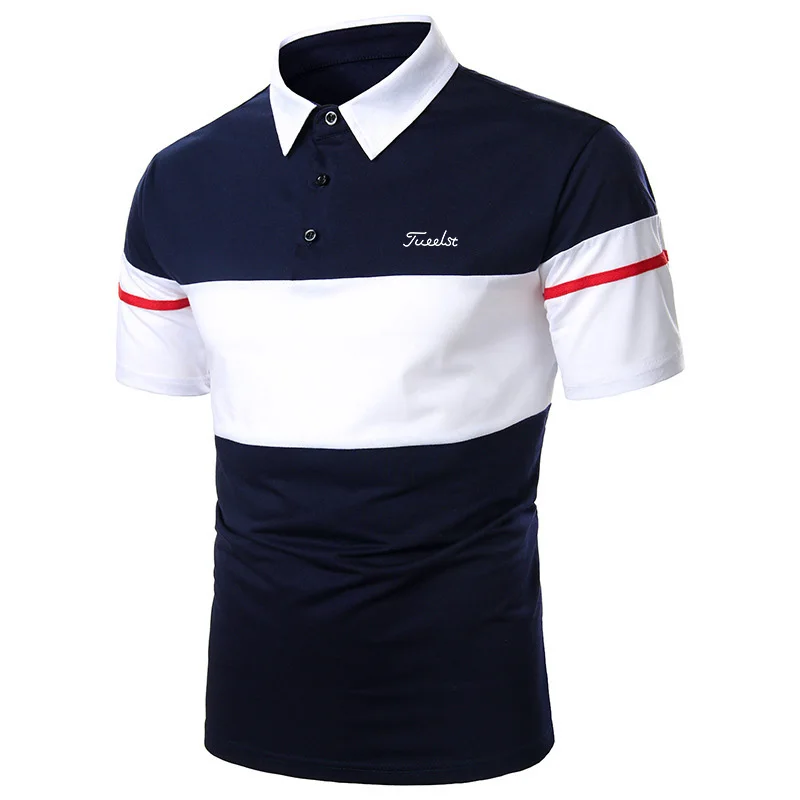 

American Brand Summer New Clothing Golf Short Sleeve Sports T-Shirt Lapel Polo Shirt Cotton Top Golf Shirts