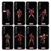 phone case for xiaomi mi a2 8 9 se 9t 10 10t 10s cc9 e note 10 lite pro 5g soft silicone case cover marvel iron man is strong