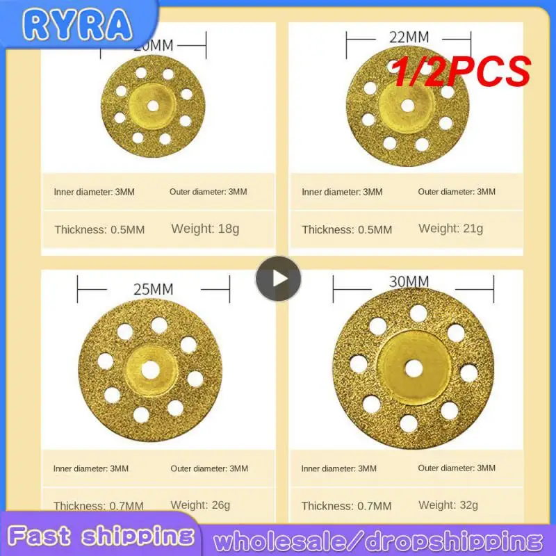 

1/2PCS Cutting Wheel Saw Blades Cut Off Discs Glass ceramic Connecting Shank For Dremel Drill Fit Rotary Tool