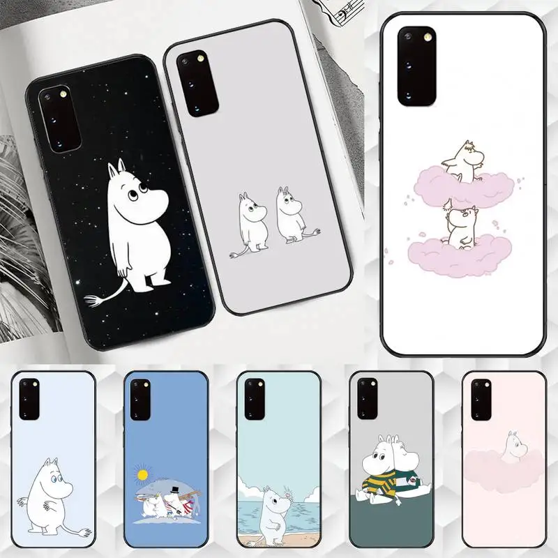 

Moomintroll Cartoon Cute moomines Phone Case TPU For Samsung S6 S7 S8 S9 S10 Plus S20 S21 S30Ultrs Fundas Cover
