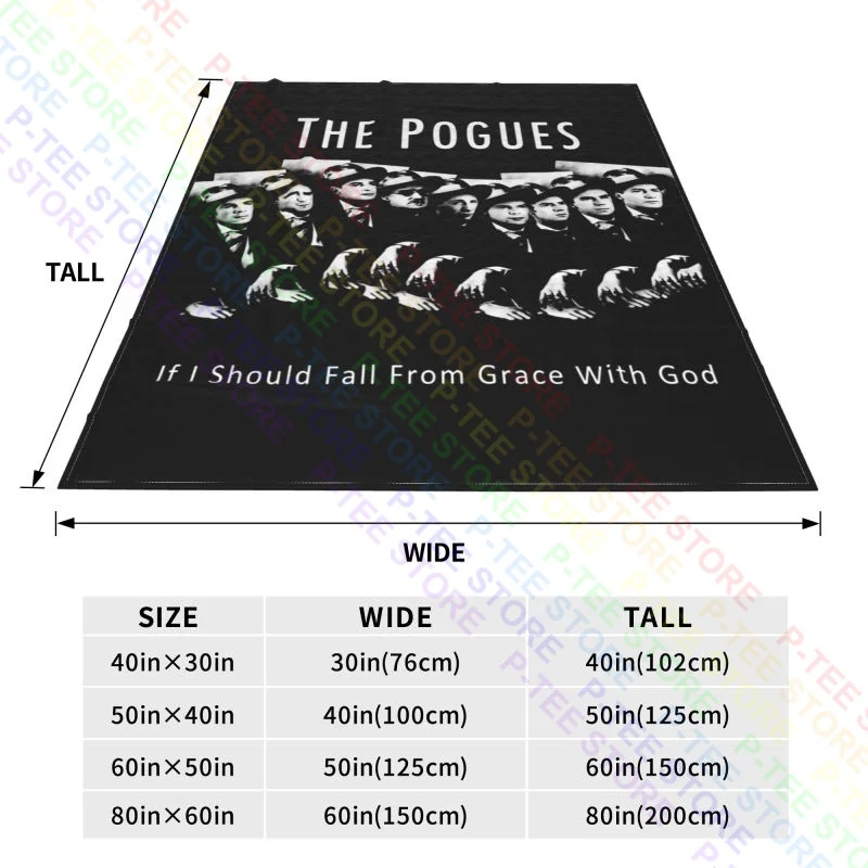 Одеяло из искусственного меха для сна с надписью The Pogues If I Be Fall от Шейна мака