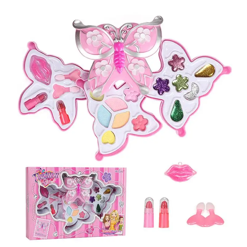 

Kids Makeup Set Pretend Makeup Washable Real Cosmetic Real Makeup Toy For Girls Toddlers Age 3-6 Christmas Birthday Gift