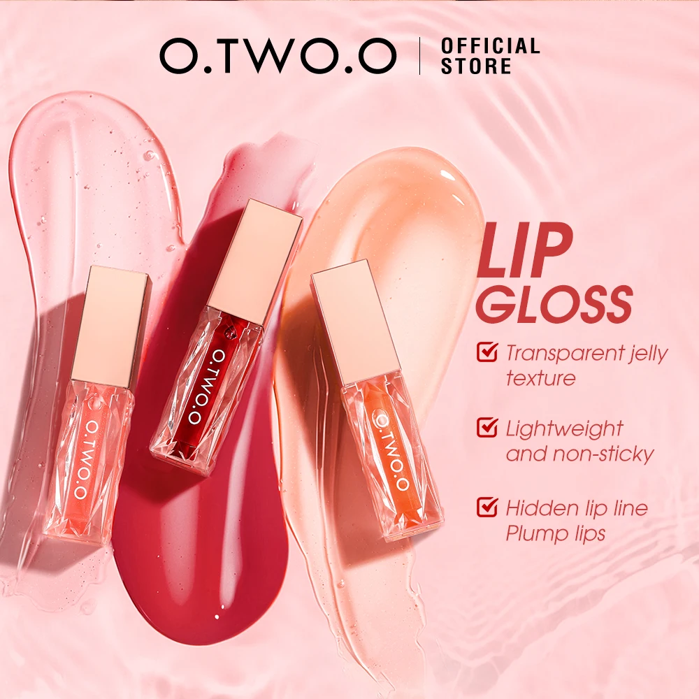 O.TWO.O Moisturizing Lip Tint gloss Oil 5 Crystal Colors Long-lasting Nutritious Makeup Sexy Plump Glow Plumper |