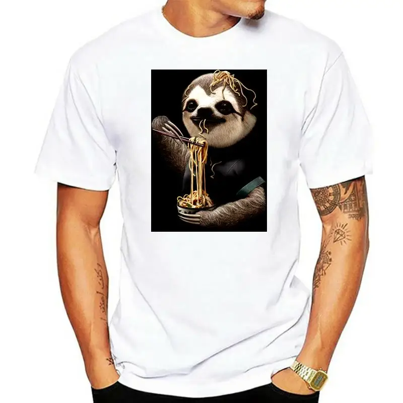 

Ленивец ест Лапша для мужчин футболка