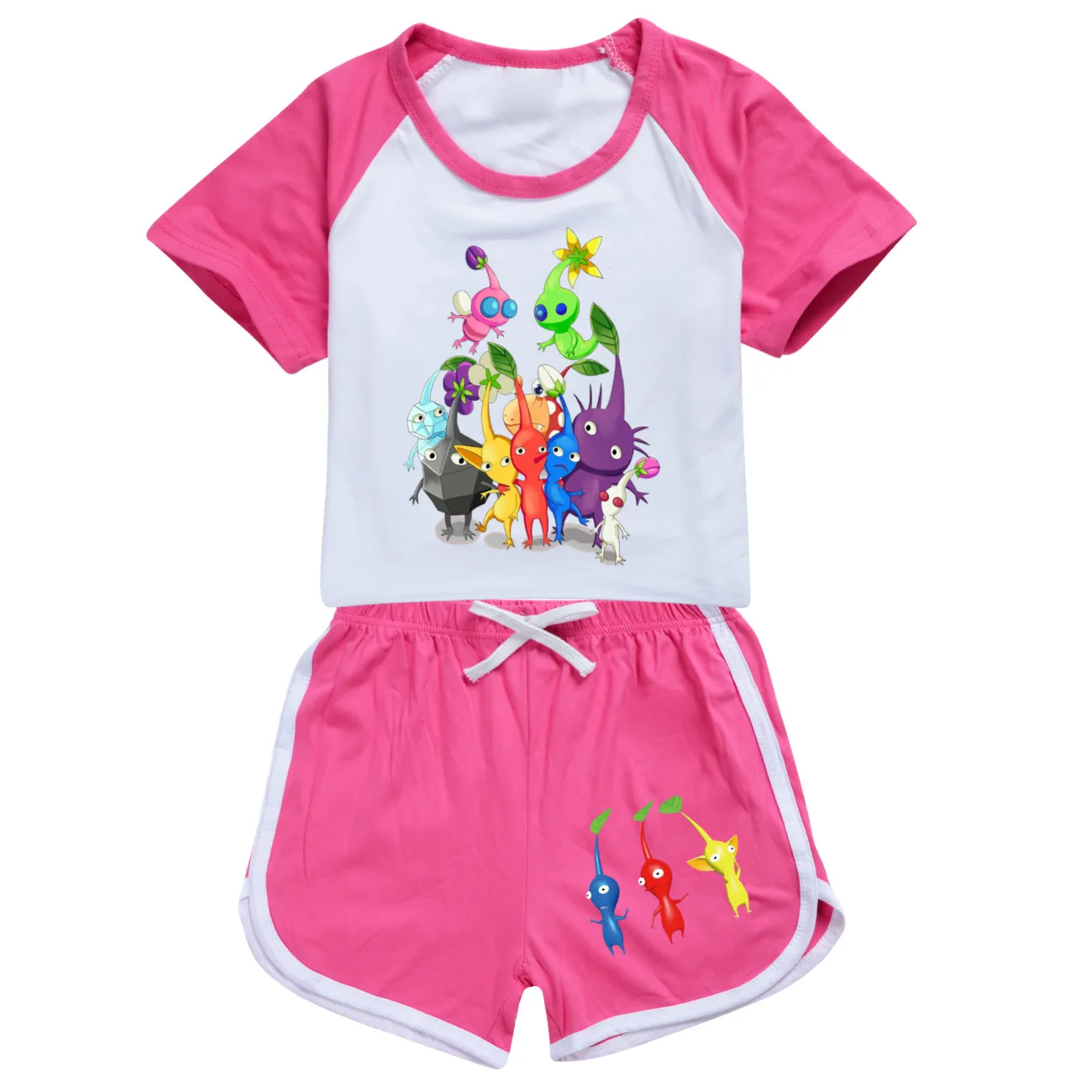Оригинальная футболка для девочек и мальчиков + шорты костюмы из 2 предметов