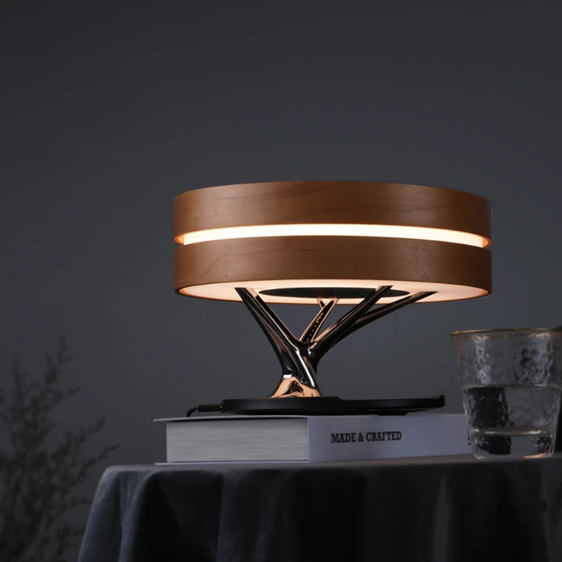 

tree lamp with wireless charging and BT speaker for hotel home bedroom, bedside light