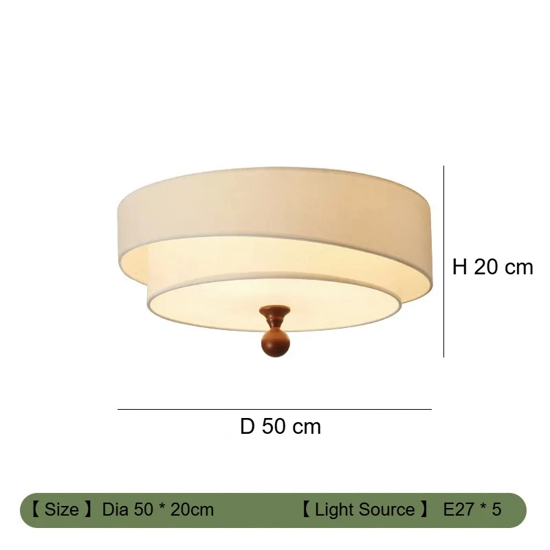 

Winfordo Wabi Sabi круглые тканевые потолочные светильники