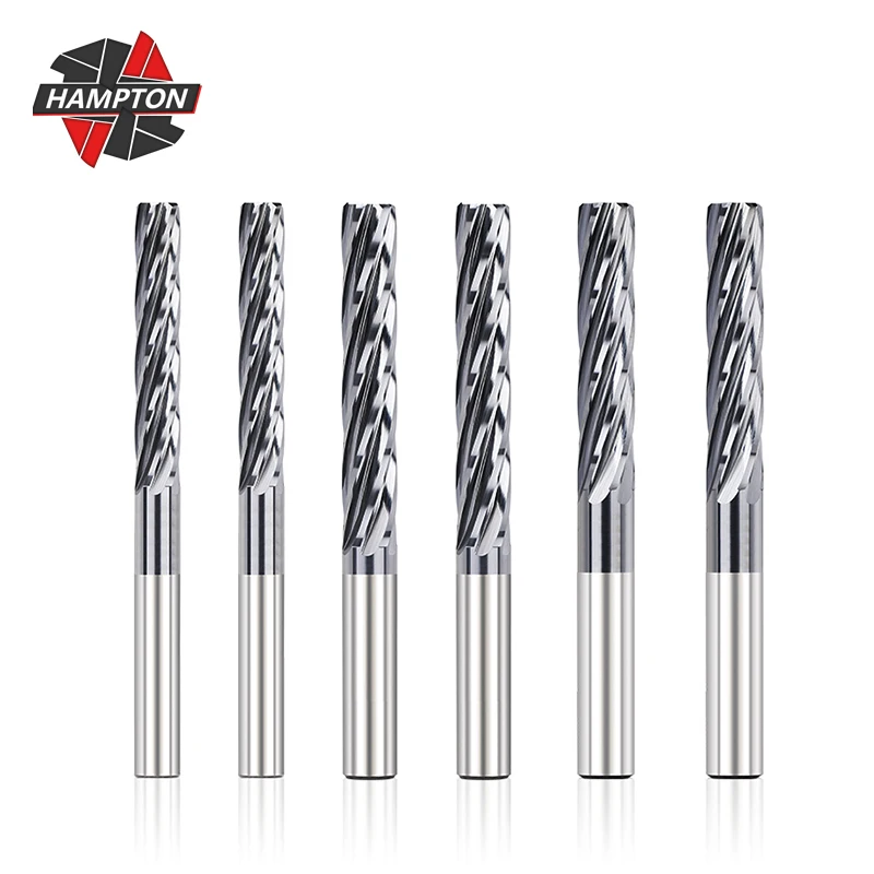 

HAMPTON Carbide Machine Reamer 4 Flute 6 Flute Spiral Chucking Reamer Machine Cutting Tools 2 2.5 3 4 5 6 7 8 9 10mm