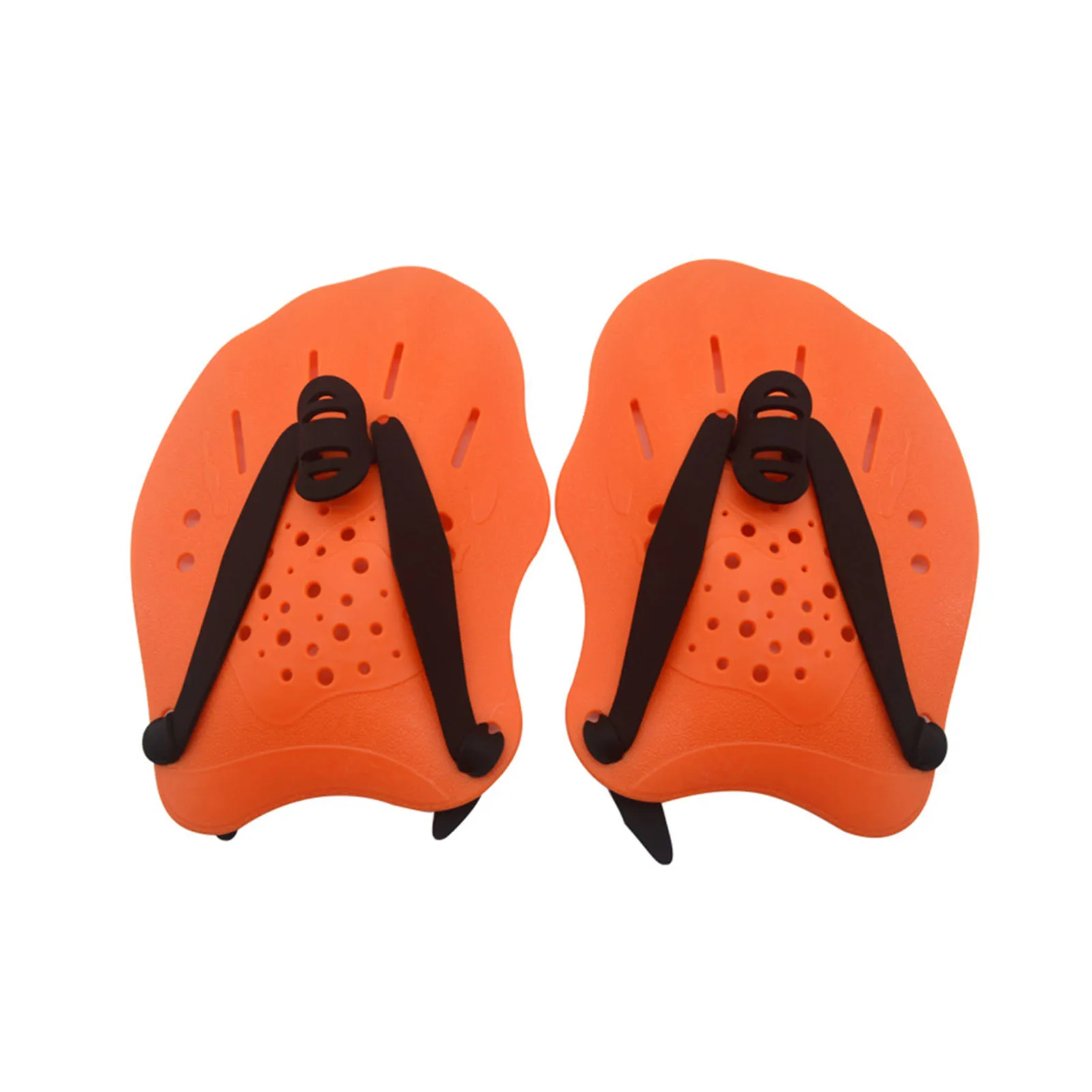 

1pair Practice Water Sports Gloves Training Aid Men Women For Hands Beginner Ergonomic With Adjustable Straps Swimming Paddles