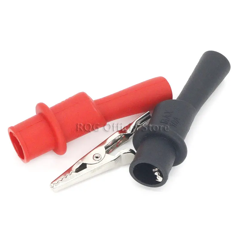 1 Pair Alligator Crocodile Test Clip Clamp For Multimeter Tester Probe New | Clips
