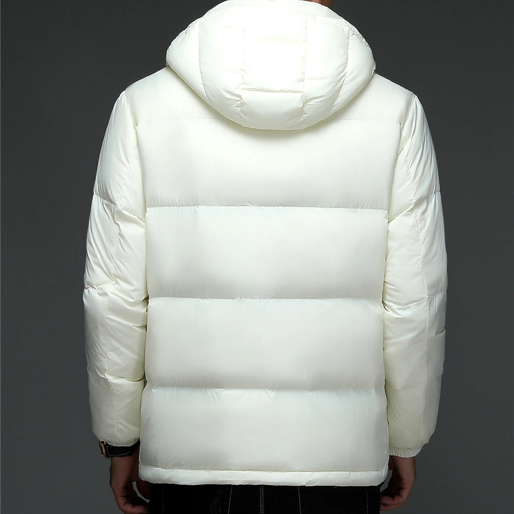 COODRONY Brand Solid Color Hooded Parka Down Jacket Winter New Arrival 90% White Duck Down Coat Men Thick Warm Windbreaker Z8171