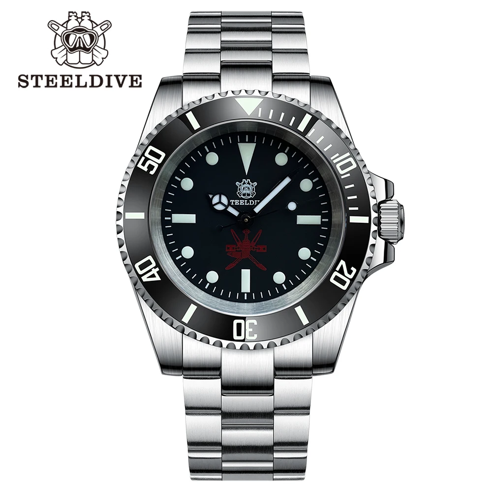 

STEELDIVE Official SD1954 Fashion Mechanical Waterproof Watch Sapphire Crystal NH35 Movement Swiss BGW9 Luminous Dive Wristwatch