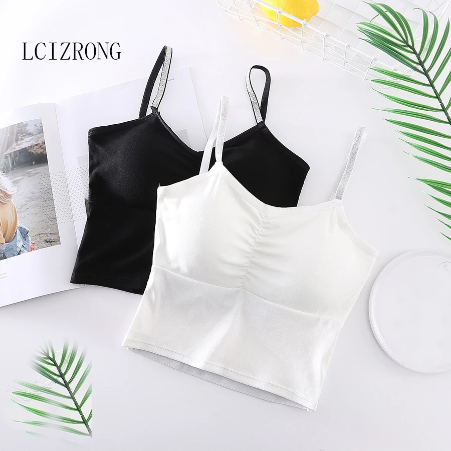 

Sexy Backless Camisole Women Fashion Solid Spaghetti Strap Night Club Tank Tops Summer Slim Vest High Elastic Crop Top Female