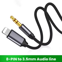 8 pin to 3 5mm jack aux cable lighting to aux headphone adapter audio extension kable connector splitter for iphone 131211