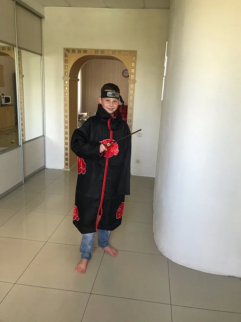 Костюм Аниме Uchiha Tobi Obito накидка для косплея Акацуки на день рождения аксессуары