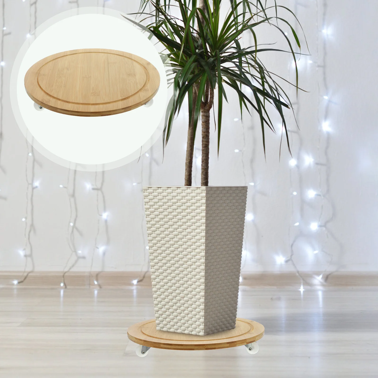 

Mobile Flower Pot Stand Plant Dolly Wheels Heavy Duty Rack Holder Plants Outdoor Trays Wheeled