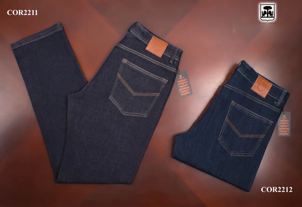 

Джинсы мужские хлопковые толстые, с вышивкой, большие размеры 31-40