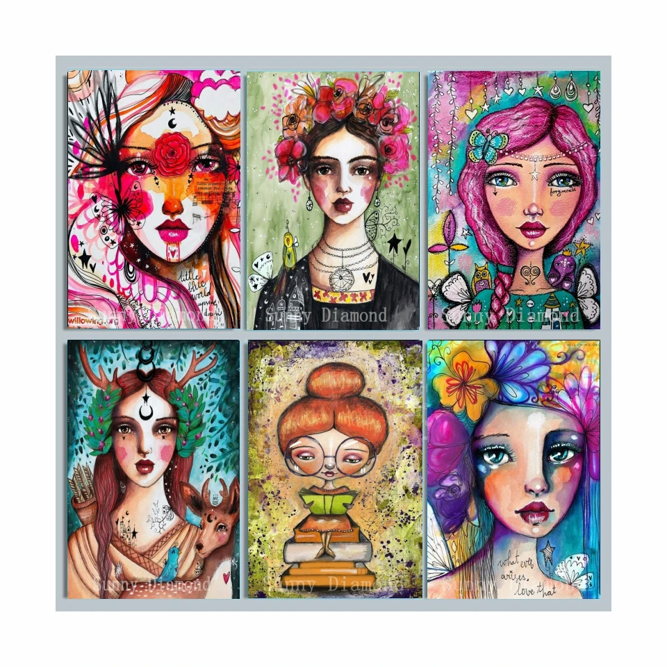 

Bookworm Girl Diamond Painting Butterfly Deer Animals Poster Cross Stitch Kits 5D DIY Full Drill Art Mosic Embroidery Home Decor