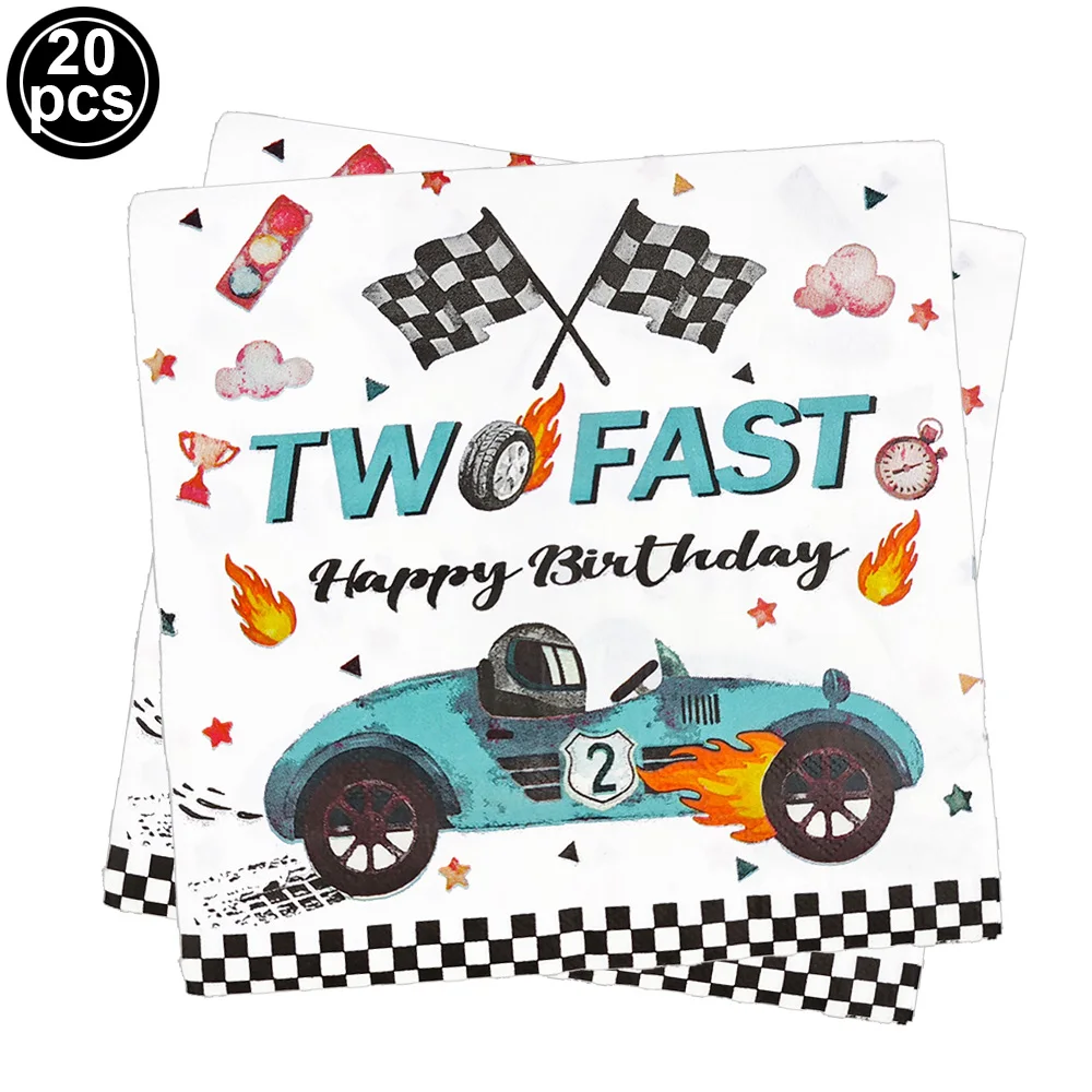 

Гоночный автомобиль, украшения на 2-й день рождения, посуда, бумажные тарелки, чашки, большие воздушные шары для гоночных автомобилей, детские товары для двух быстрых дня рождения