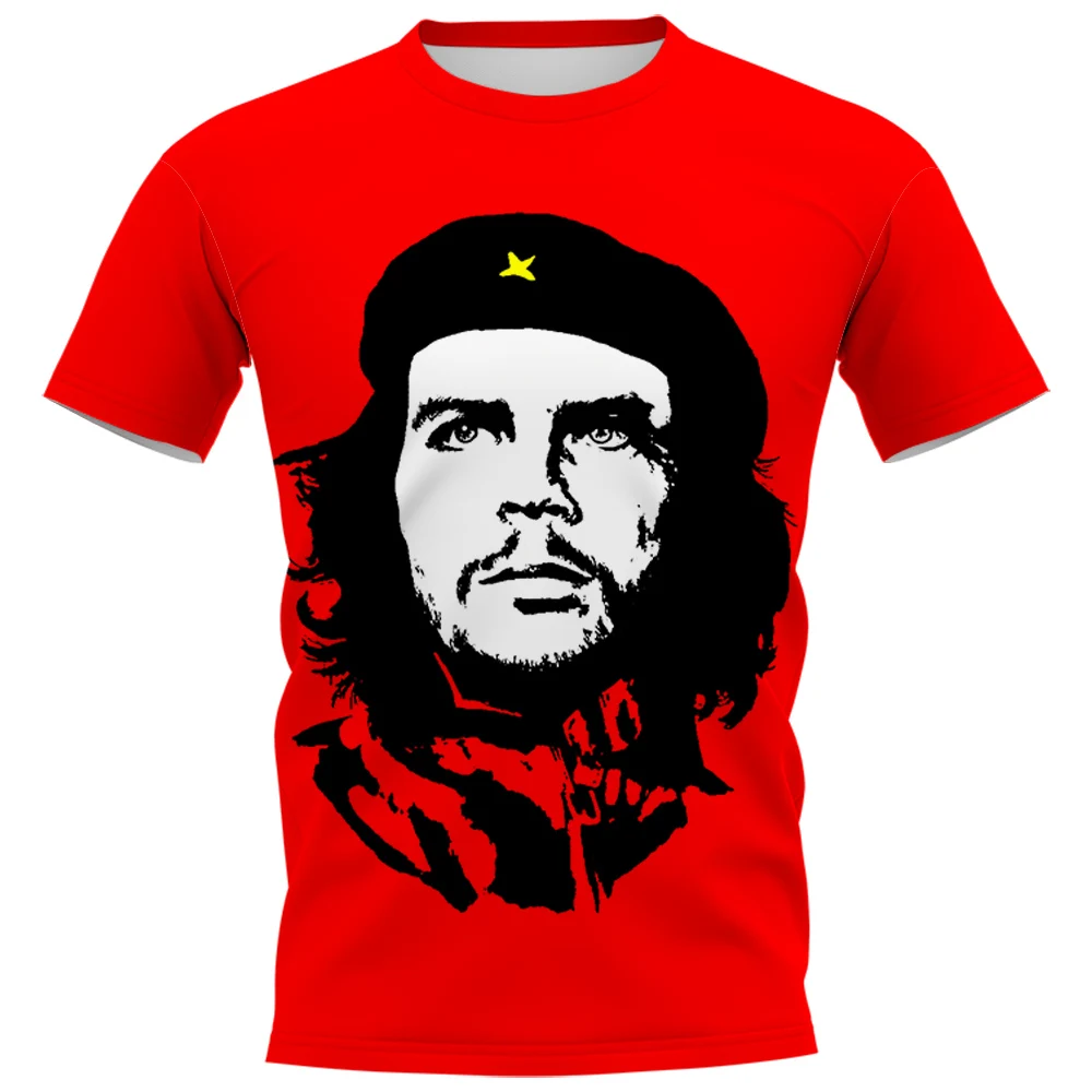 Модные мужские футболки CLOOCL Che Guevara художественные 3D рубашки с принтом летние