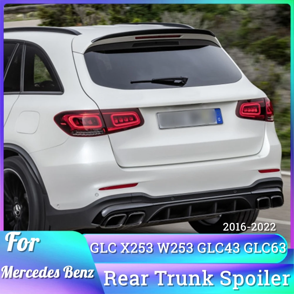 

For GLC X253 W253 2016-2022 Car Rear Tail Trunk Spoiler For Mercedes Benz GLC43 GLC63 GLC200 GLC260 GLC300 AMG Wing Carbon Look