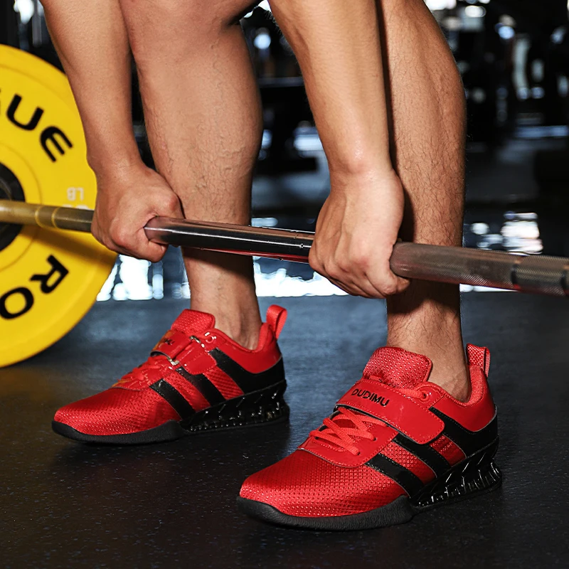 Men's Comprehensive Training Weightlifting Shoes Men's Gym Squatting Shoes Support Comfortable Balance Weightlifting Shoes