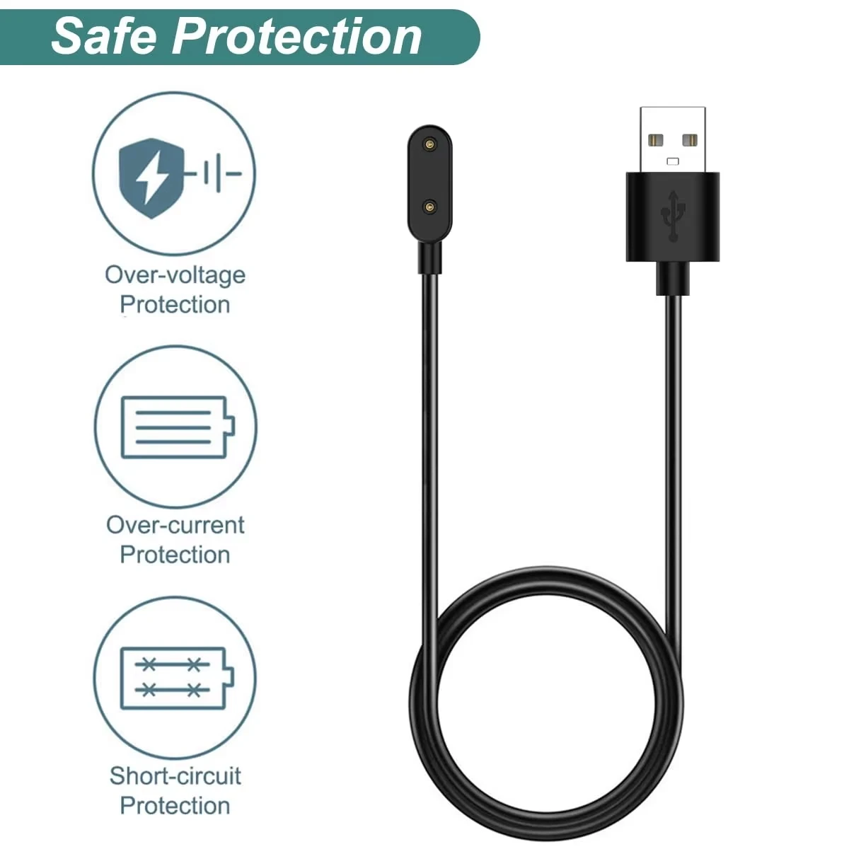 Зарядное устройство для Huawei Band 9/8/7/6 Watch Fit/Fit 2/Fit 3/Fit Mini Honor 7/6 сменный зарядный