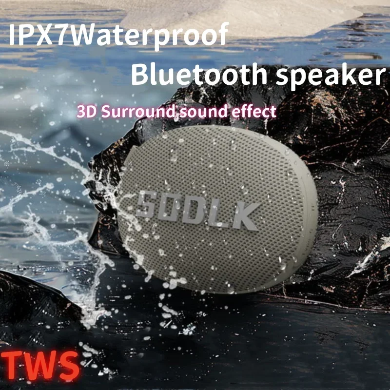 Портативная беспроводная Bluetooth-колонка SODLK TX7 для активного отдыха, с мощными басами, TWS, водонепроницаемая (IPX7), для походов и активного отдыха на природе. (art.: 3920dbb65f9ea) - 3920dbb65f9ea