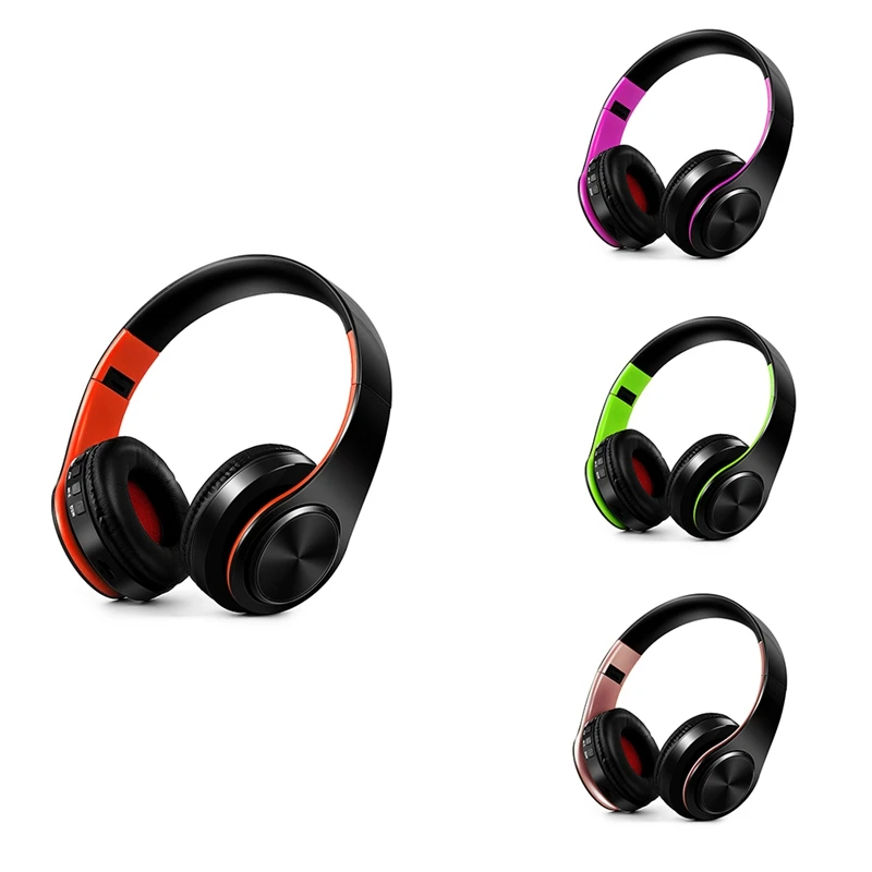 

Портативные беспроводные наушники Bluetooth Hi-Fi стерео Складная гарнитура аудио Mp3 регулируемые наушники с микрофоном