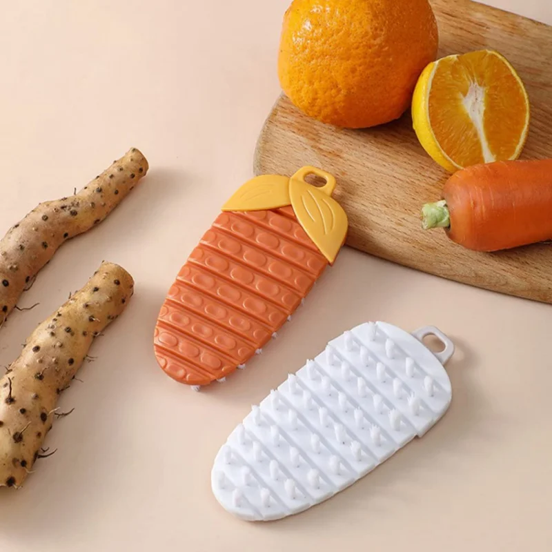 

Vegetable Cleaning Tools Fruit Cleaning Brush Flexible Potato Carrot Cucumber Cleaning Brush Kitchen Accessories Veget. Clean