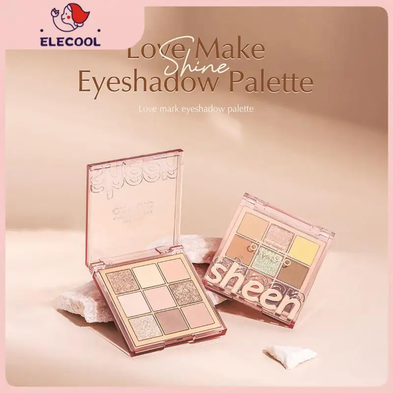 

Pearlescent Matte Eyeshadow Makeup Non-flying Powder Nine Palace Grid Waterproof Earth Color System Anti Pollution Eye Shadow