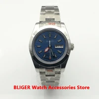 bliger waterproof nh35a pt5000 black 40mm men watch automatic pagani design mechanical watch