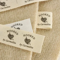 folding labels 25x70mm custom twill labelsfree shipping brand logos for knithand made labelssewing accessoriesxw5586