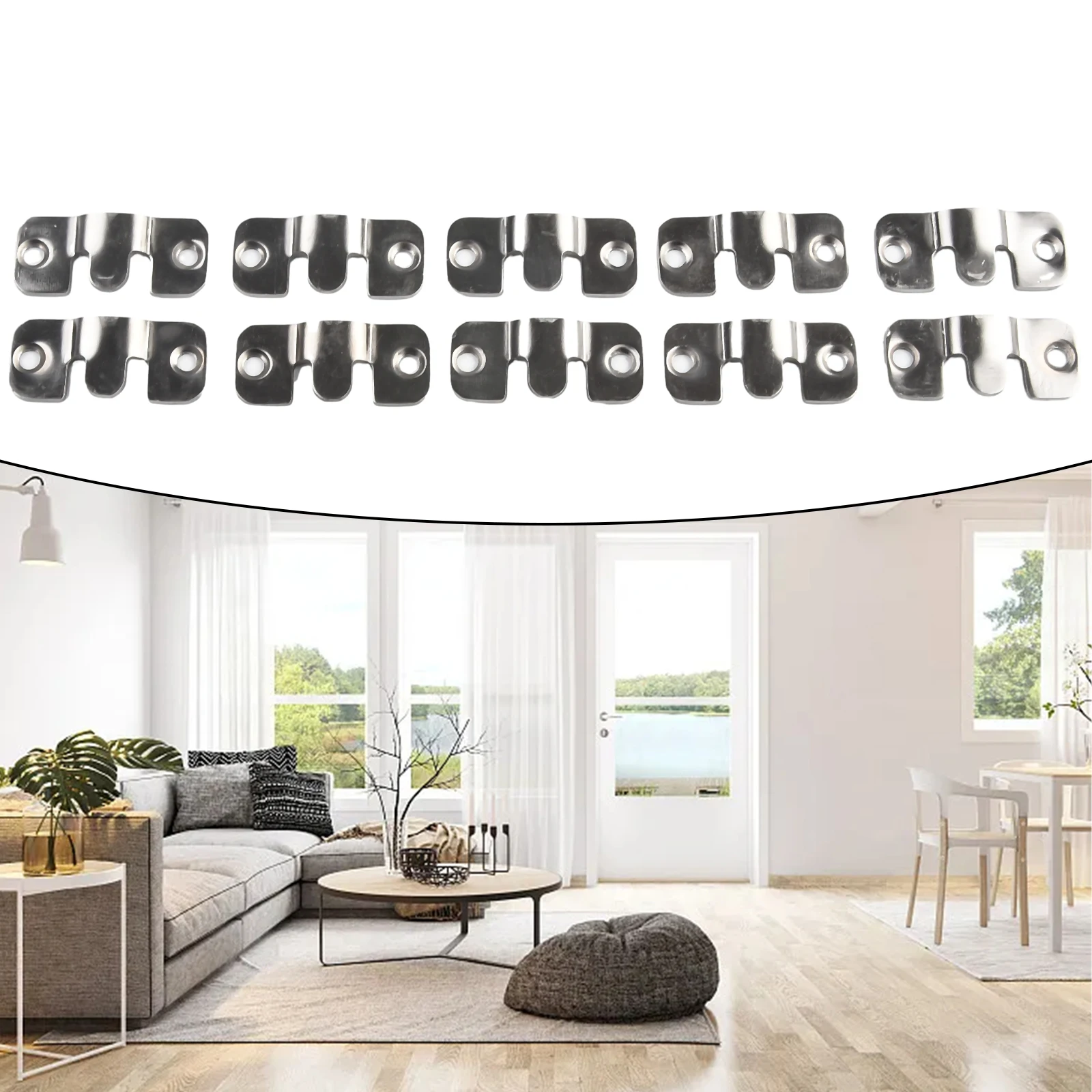 10 шт. зеркальные крючки для картины маслом