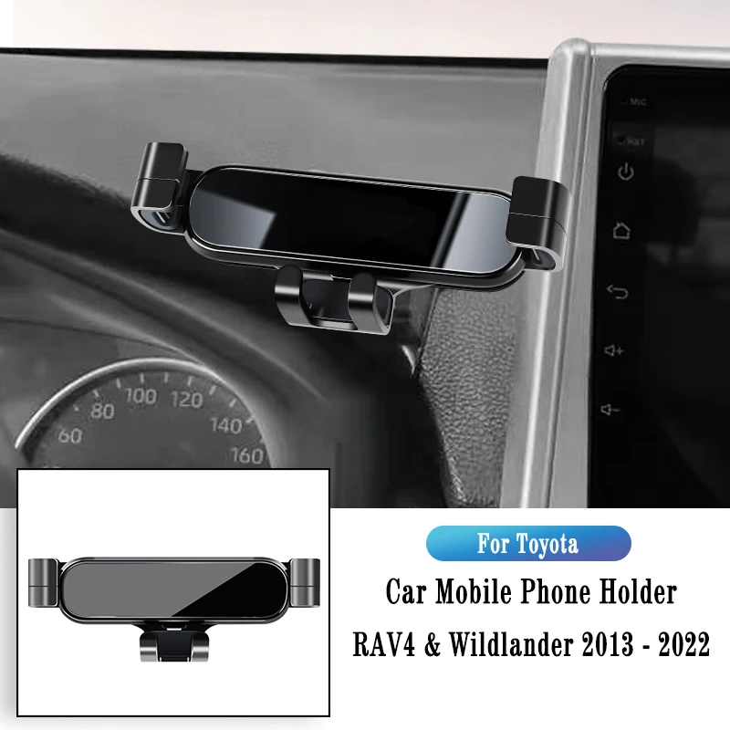 

Car Phone Holder For Toyota Rav4 Wildlander 2013-2022 Gravity Navigation Bracket GPS Stand Air Outlet Clip Rotatable Support
