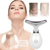 EMS Neck Lifting Instrument LED Photon Neck Massager Lifting Wrinkle Massage Tool Beauty Apparatus